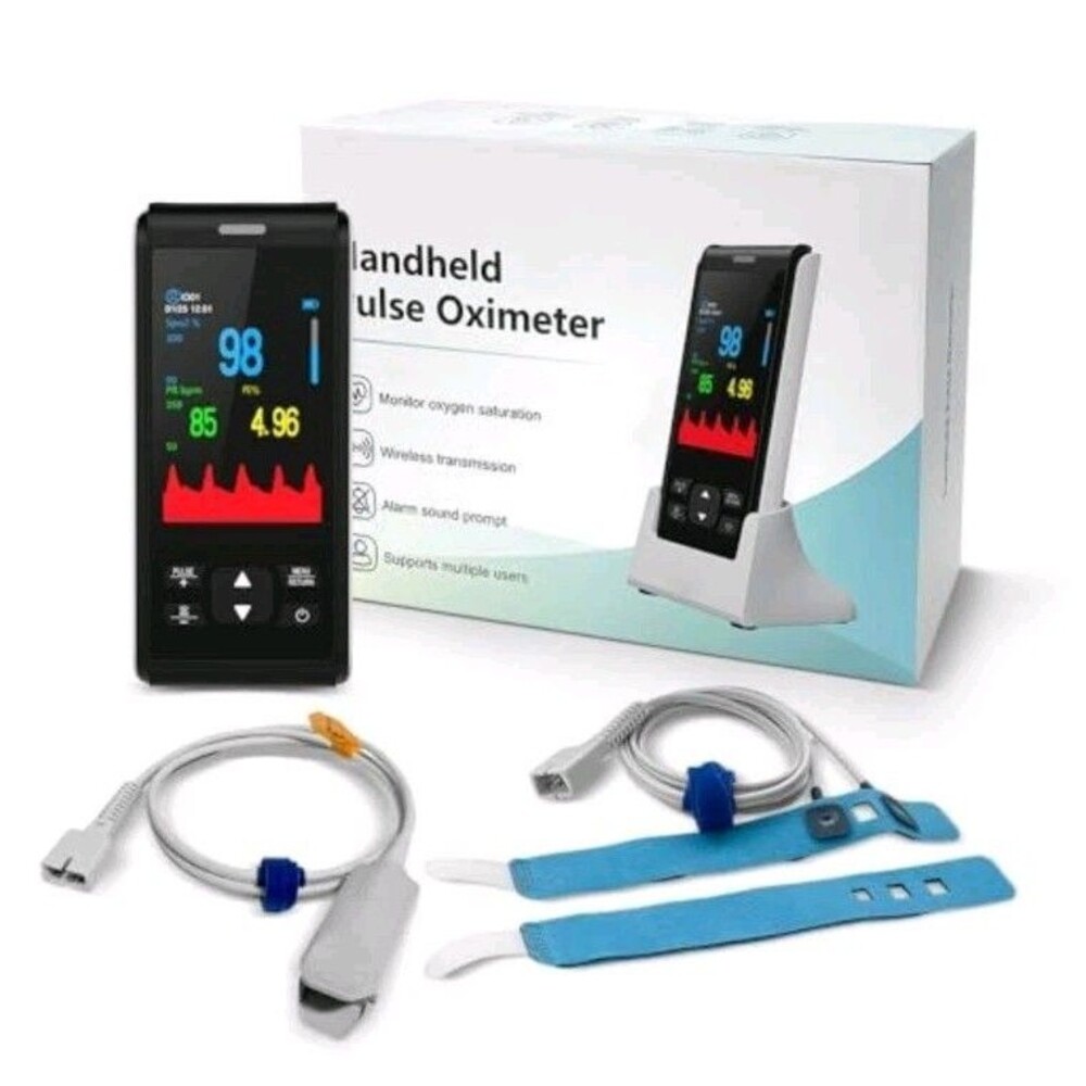 Handheld Pulse Oximeter (Model JKS50F) New In Box with Adult Probe